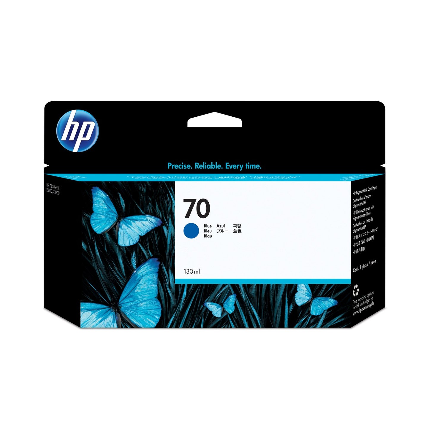 Cartouche Jet d'encre de Marque HP C9458A  Vivera BLEU (130 ml)