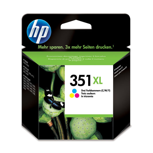 Cartouche Jet d'encre de Marque HP N°351XL (CB338) Couleur (580 pages 14ml) Haute Capacité
