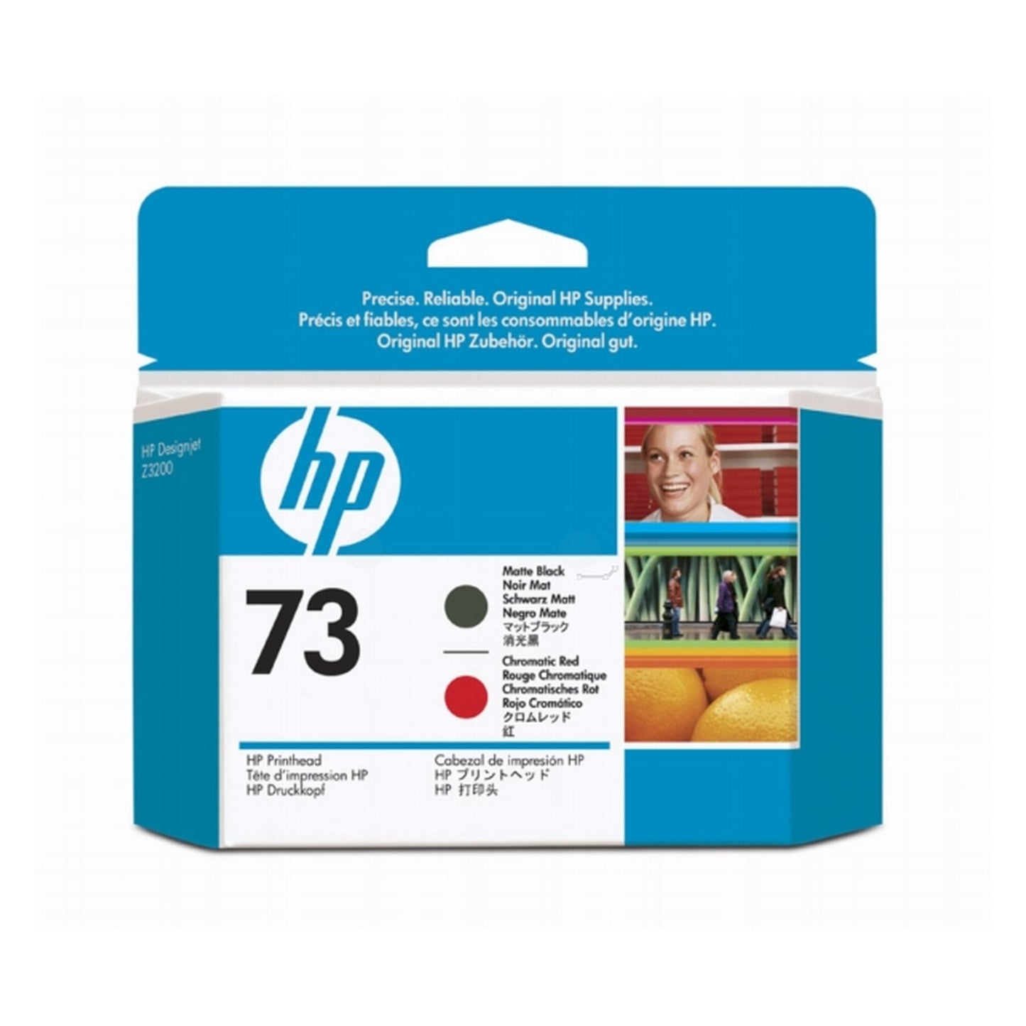 Tête d'impression d'origine HP CD949A / 73 - noire, rouge