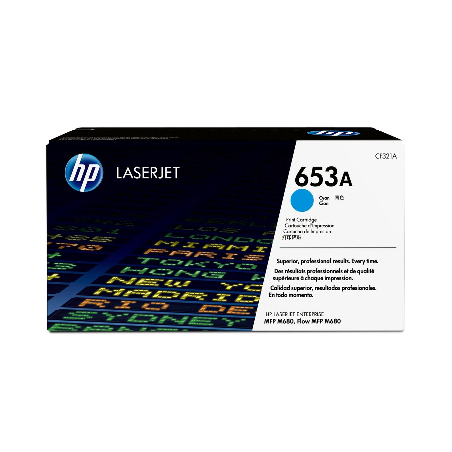 Toner d'origine HP CF321A / 653A - cyan