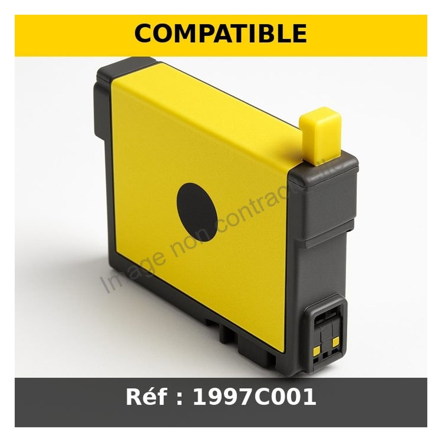 Cartouche compatible Canon 1997C001 / CLI-581 YXXL - jaune
