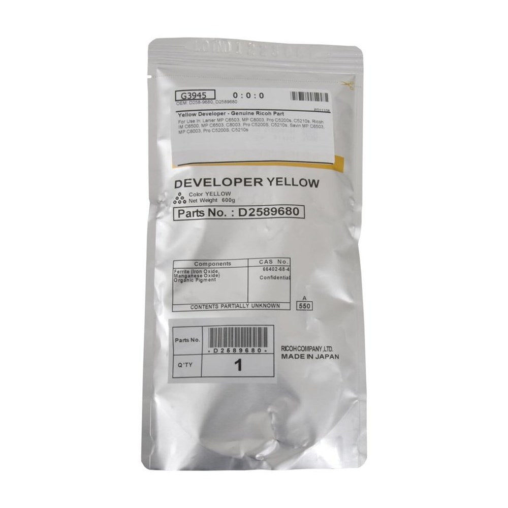 Développeur d'origine Ricoh D2589680 - jaune