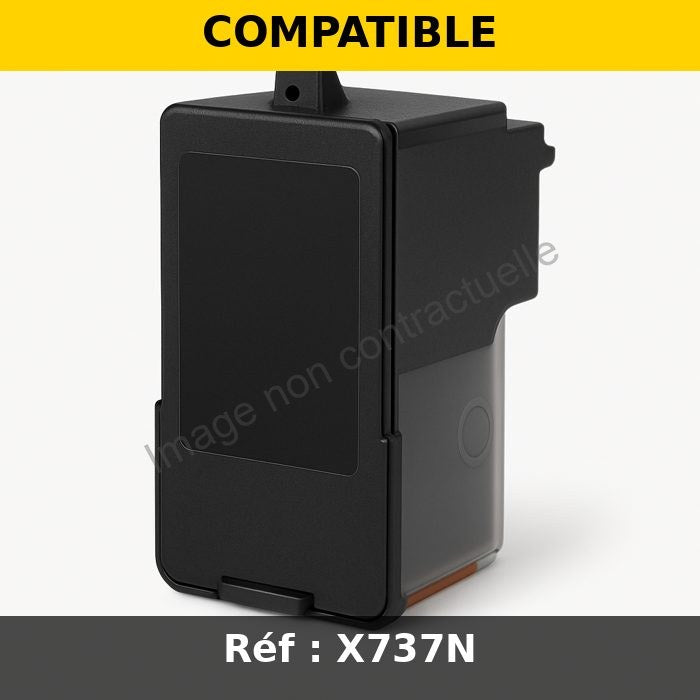 Pack de 2 cartouches d'encre Compatible DELL X737N - X738N (592-11327_BKCMY) 4 Couleurs 700 copies