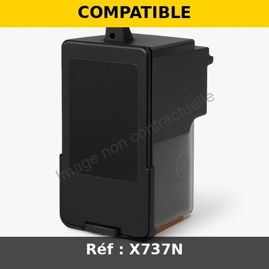 Pack de 2 cartouches d'encre Compatible DELL X737N - X738N (592-11327_BKCMY) 4 Couleurs 700 copies