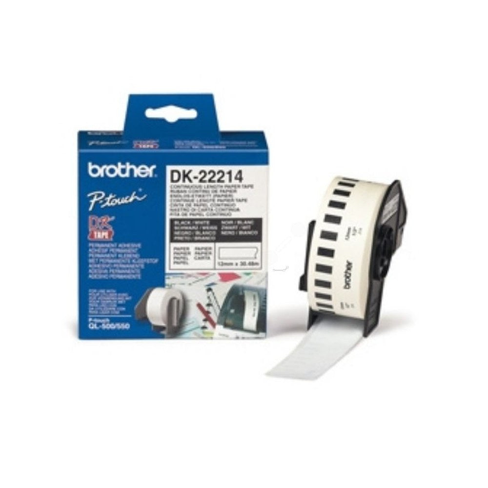 Étiquettes d'origines Brother DK22214 - blanche
