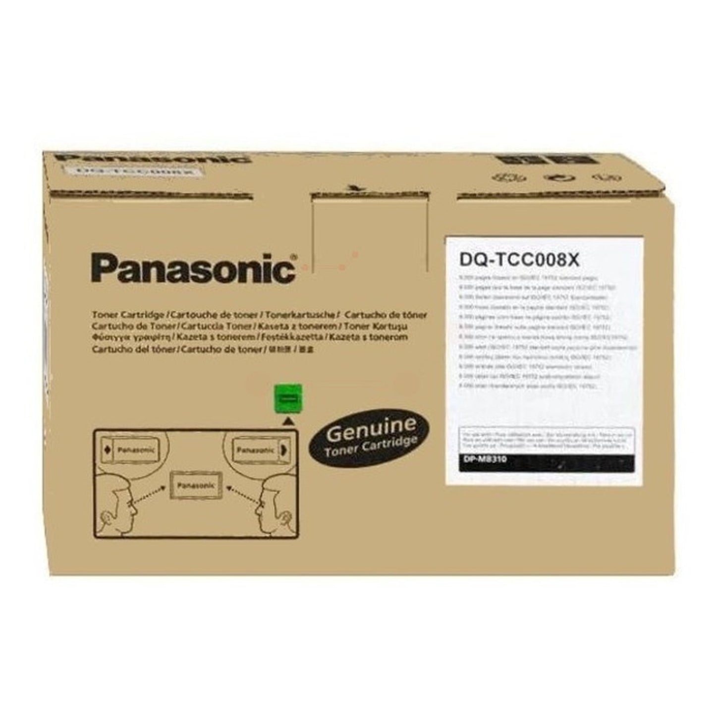 Toner d'origine Panasonic DQTCC008X - noir