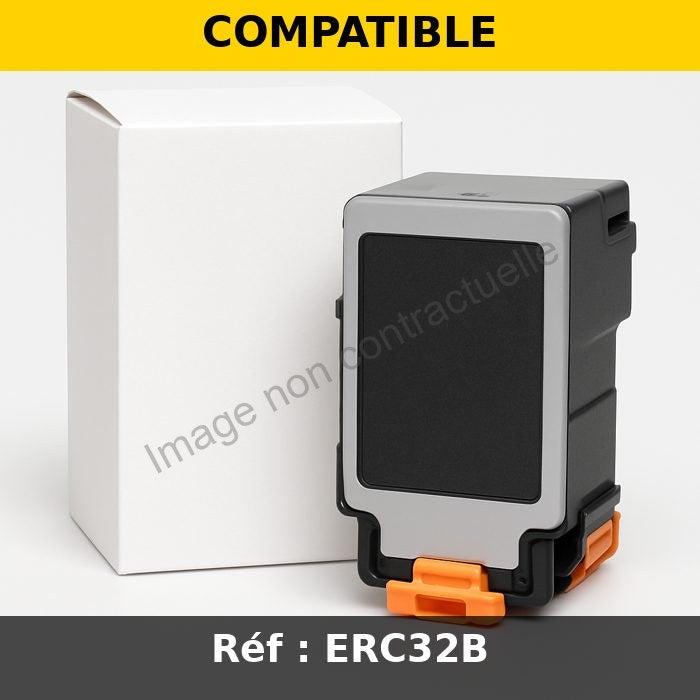 Ruban Matriciel Compatible Nylon ERC-32B Noir