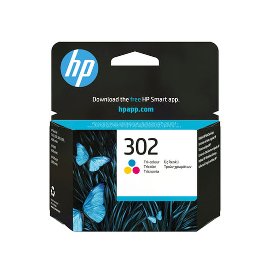 Cartouche Jet d'encre de Marque HP302 F6U65AE 3 couleurs (165 pages)