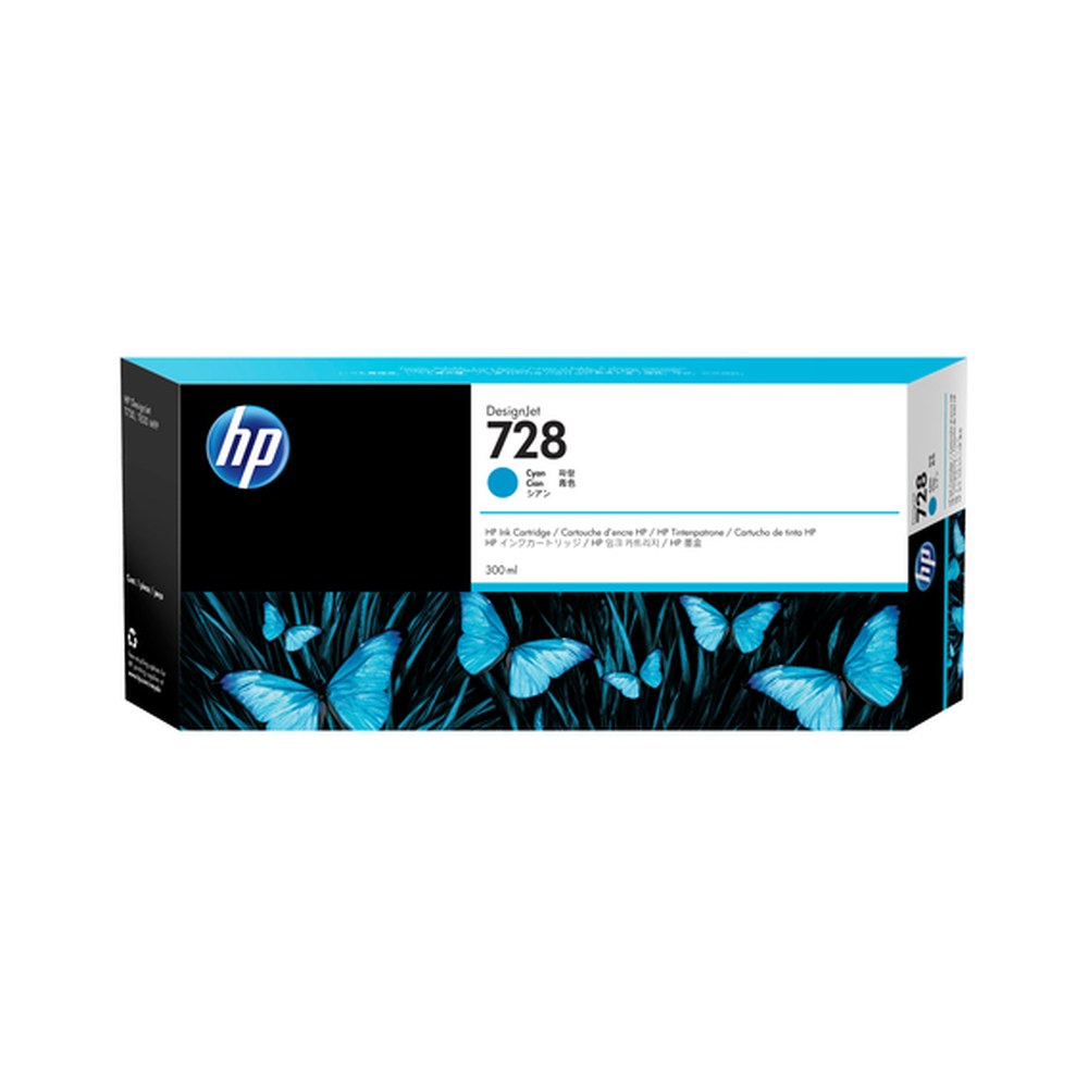 Cartouche d'origine HP F9K17A / 728 - cyan