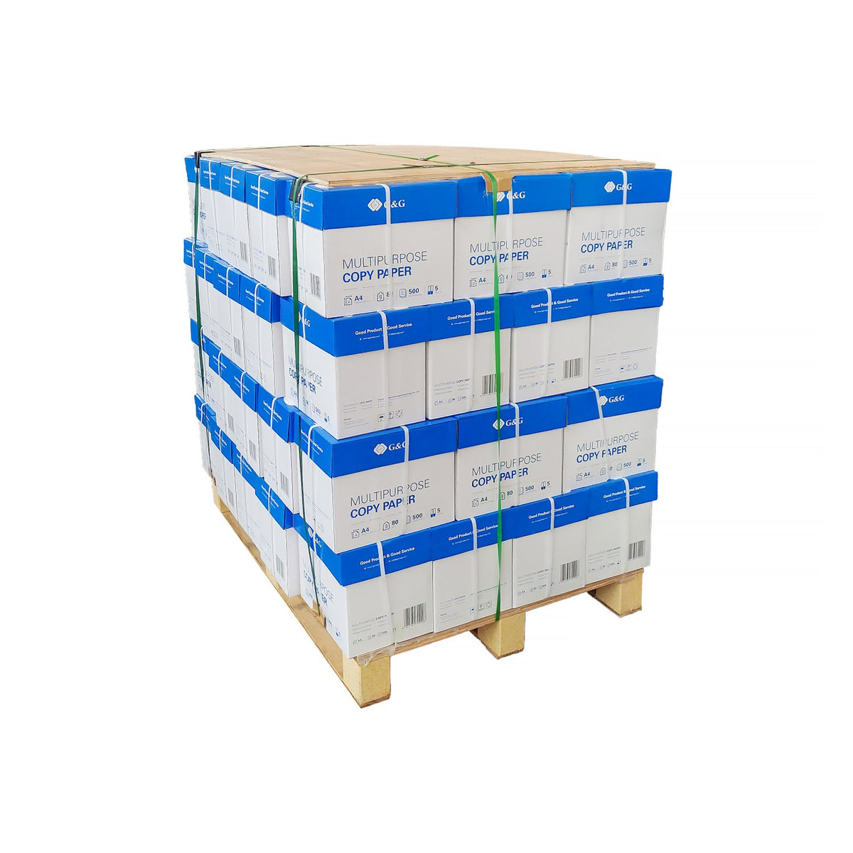 G&G RAMETTE PAPIER A4-80G-500F PREMIUM- Par palette de 64 cartons de 5 ramettes