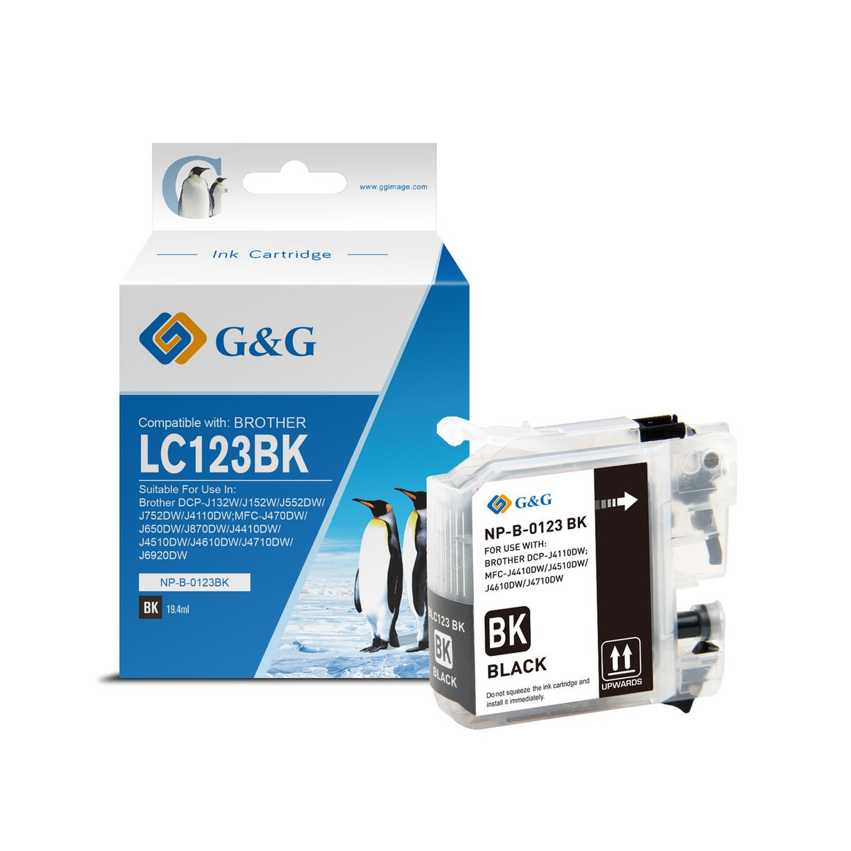 Cartouche compatible premium Brother LC123BK - noire