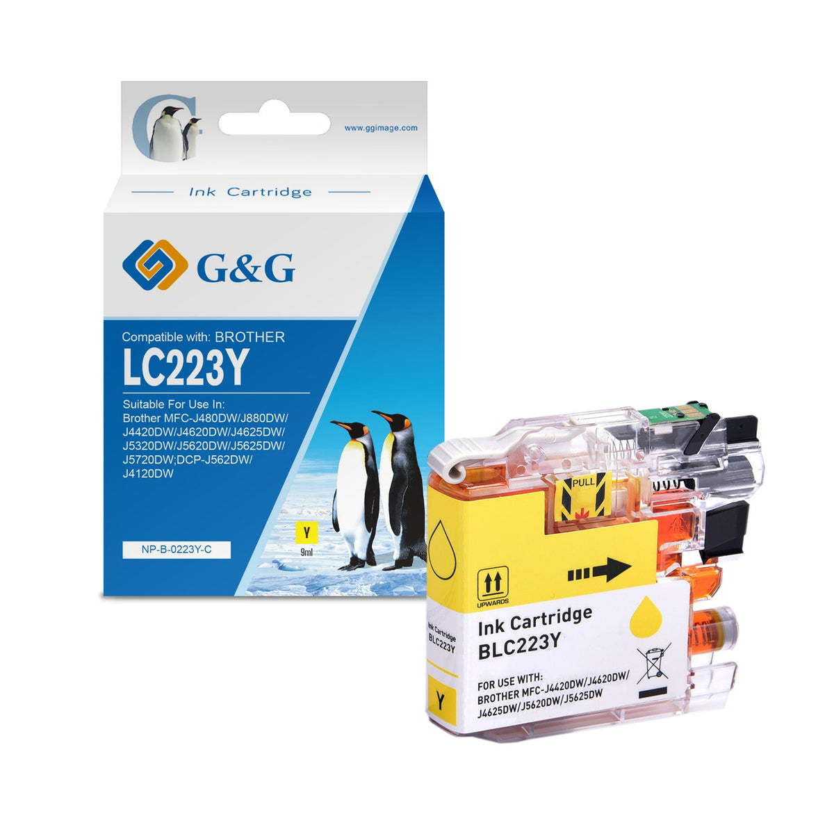 Cartouche compatible premium Brother LC223Y - jaune