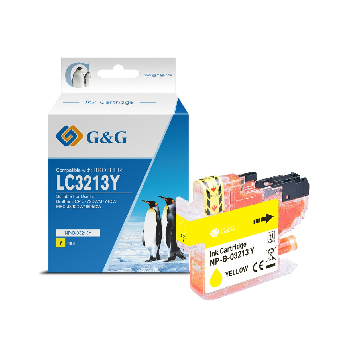 Cartouche compatible premium Brother LC3213Y - jaune