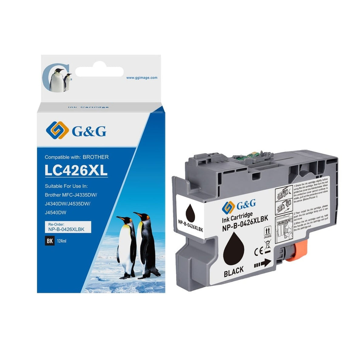 Cartouche compatible premium Brother LC426XLBK - noire