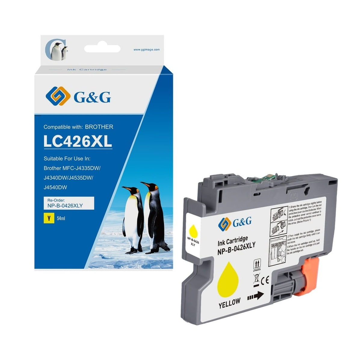Cartouche compatible premium Brother LC426XLY - jaune