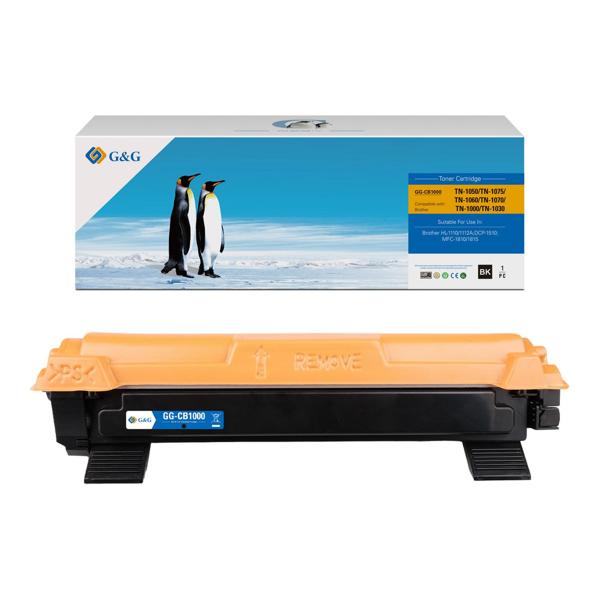 Toner compatible premium Brother TN1050 - noir