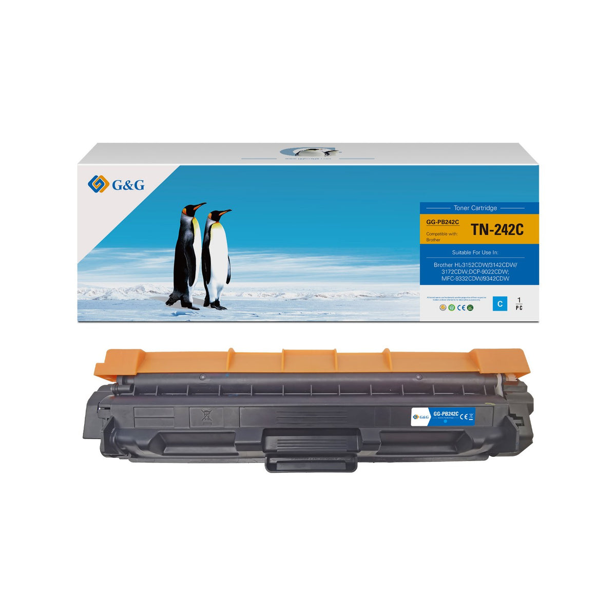 Toner compatible premium Brother TN246C - cyan
