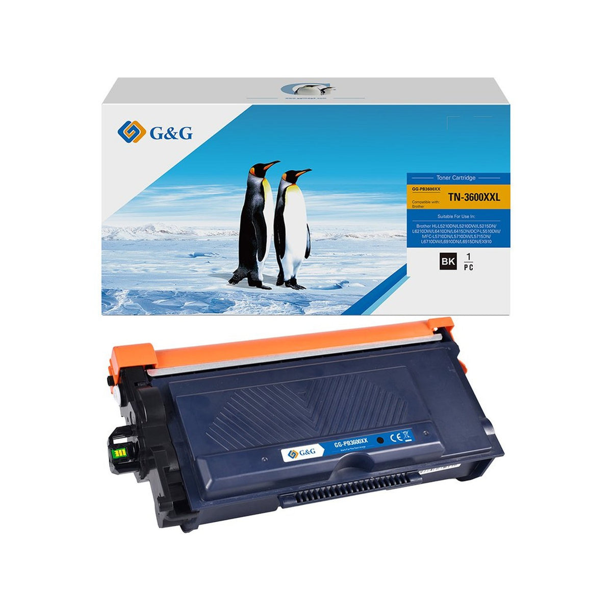 Toner compatible premium Brother TN3600XXL - noir