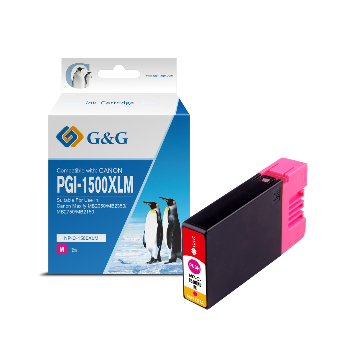 Cartouche compatible premium Canon 9194B001 / PGI-1500 XLM - magenta