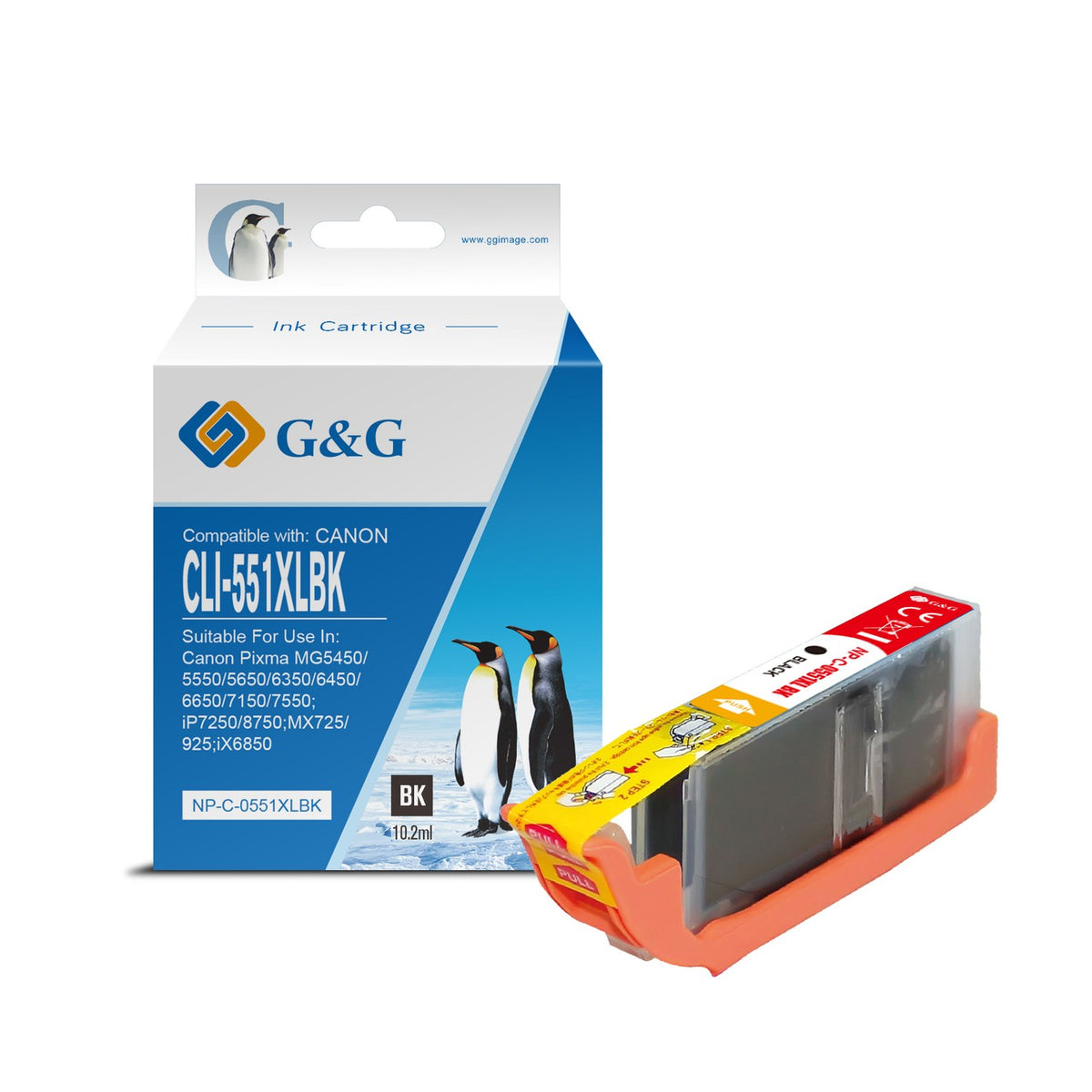 Cartouche compatible premium Canon 6443B001 / CLI-551 BKXL - noire