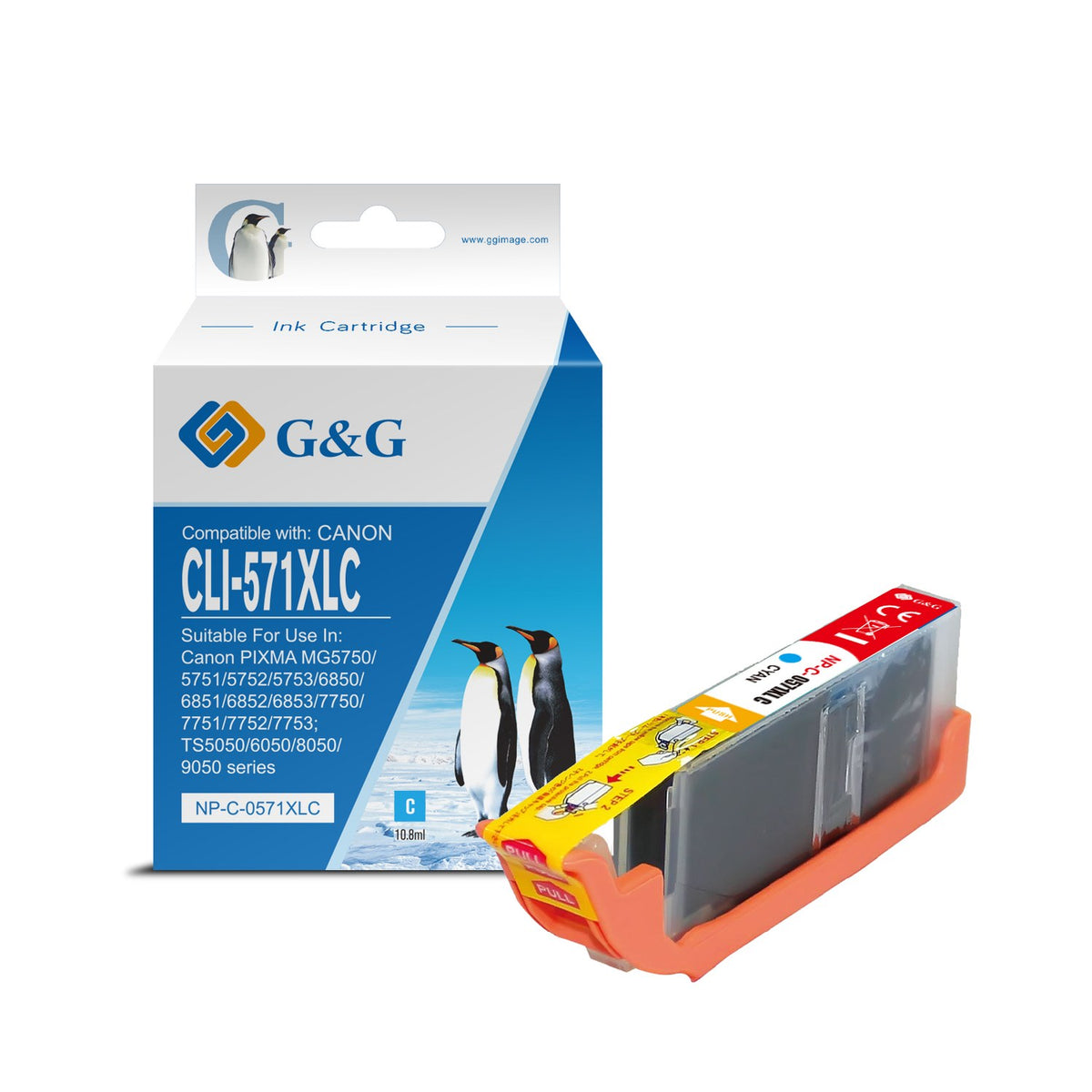 Cartouche compatible premium Canon 0332C001 / CLI-571 CXL - cyan