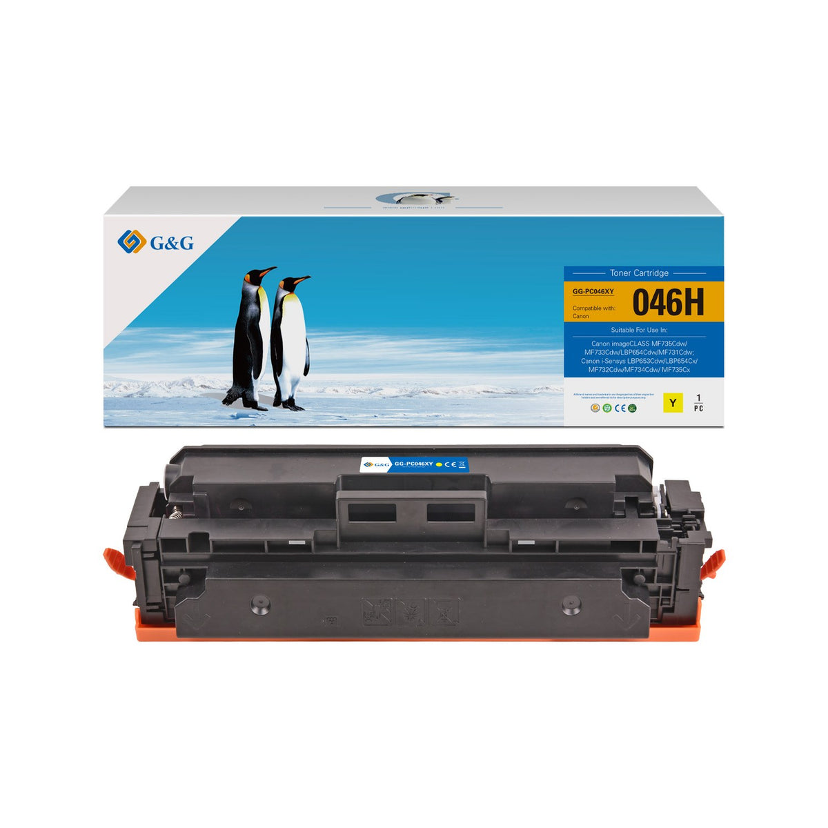 Toner compatible premium Canon 1251C002 / 046H - jaune