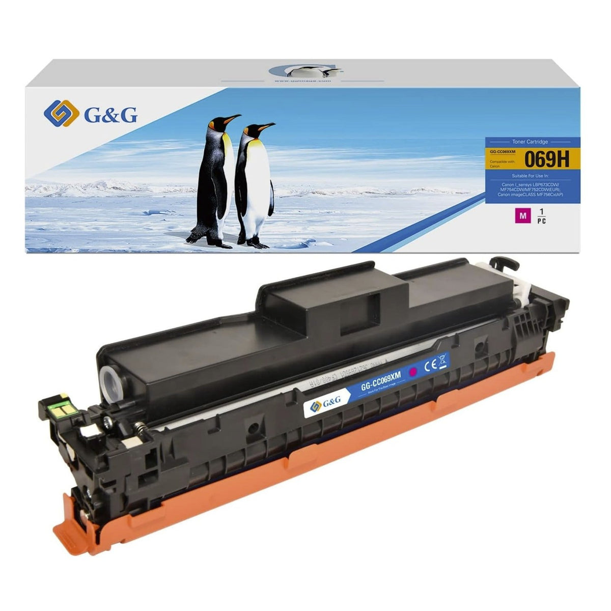 Toner compatible premium Canon 5096C002 / 069H - magenta
