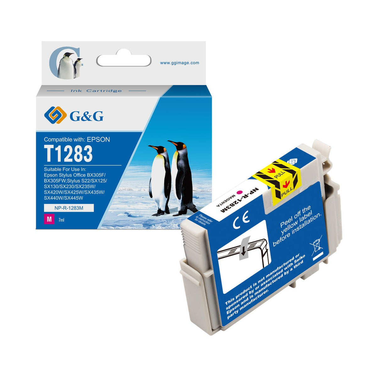 Cartouche compatible premium Epson C13T12834011 / T1283 - magenta
