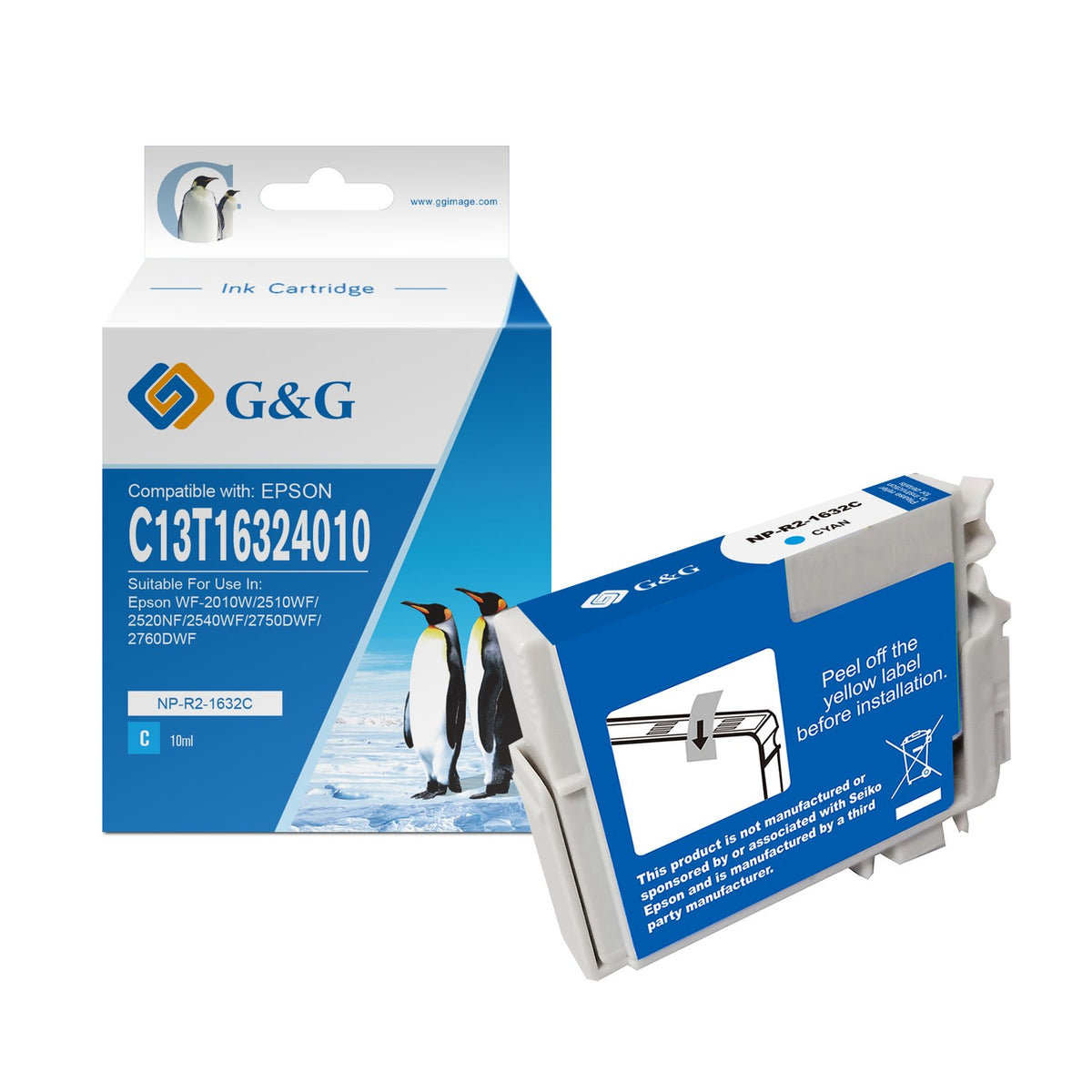 Cartouche compatible premium Epson C13T16324010 / 16XL - cyan
