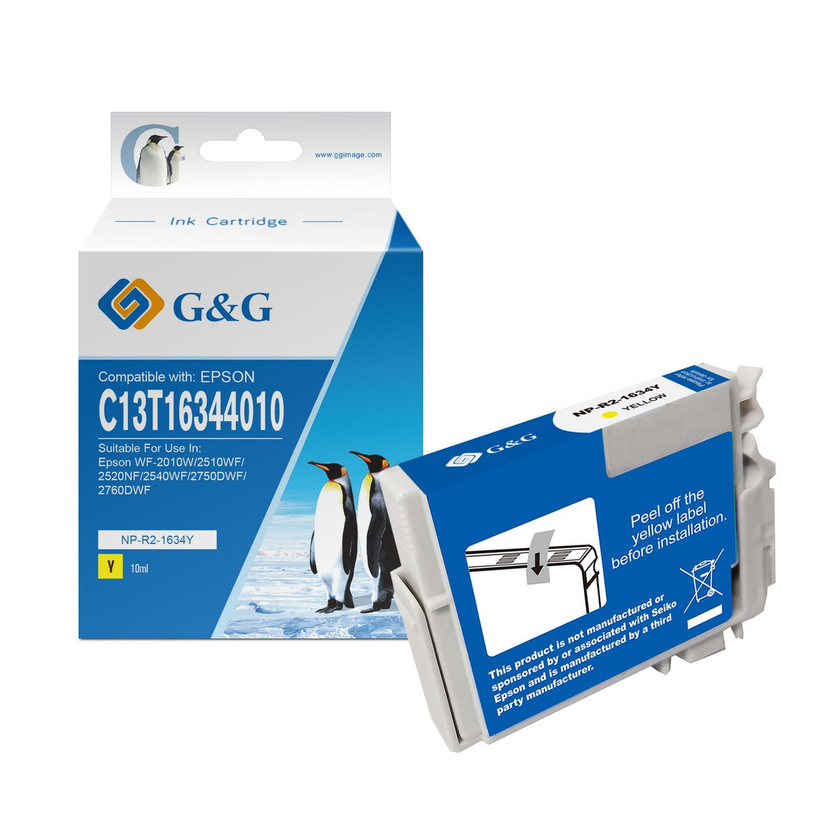 Cartouche compatible premium Epson C13T16344010 / 16XL - jaune