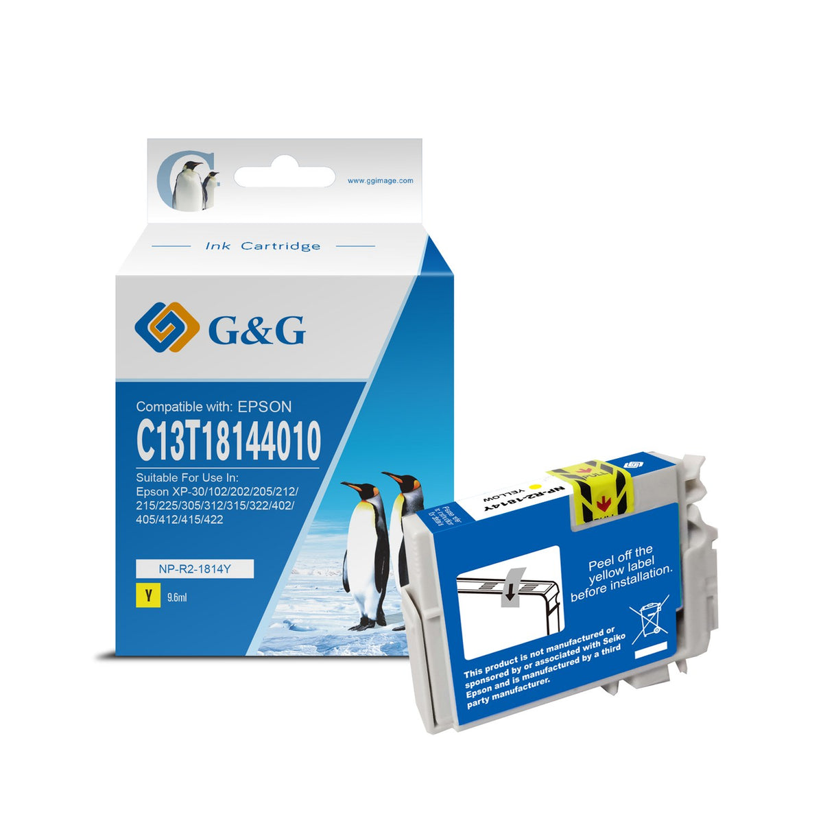 Cartouche compatible premium Epson C13T18144010 / 18XL - jaune