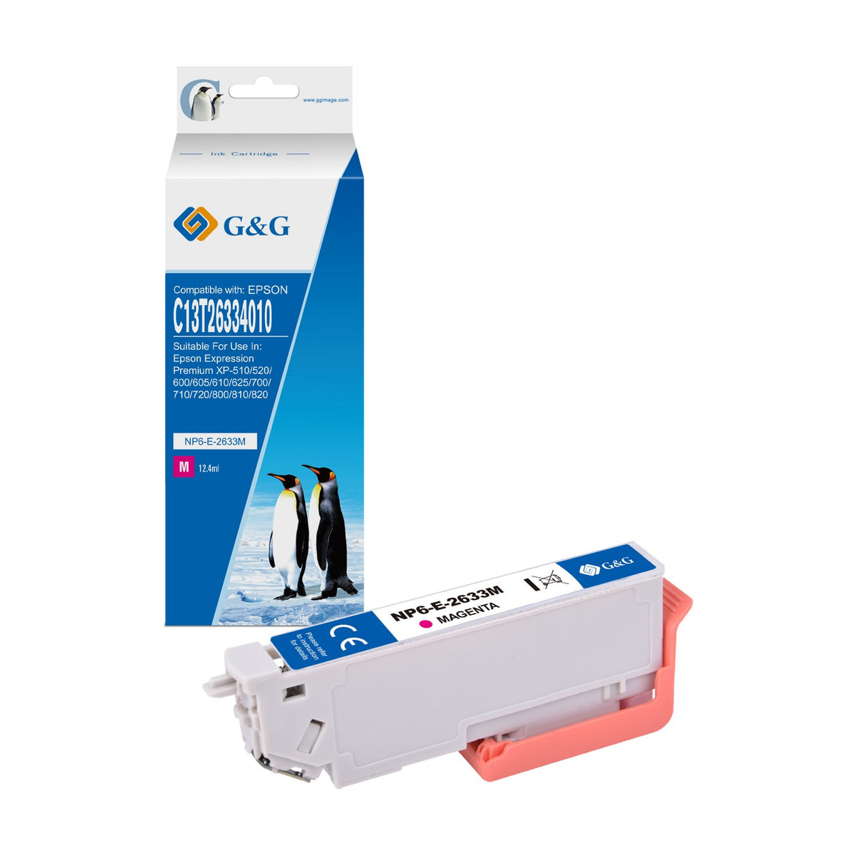 Cartouche compatible premium Epson C13T26334010 / 26XL - magenta