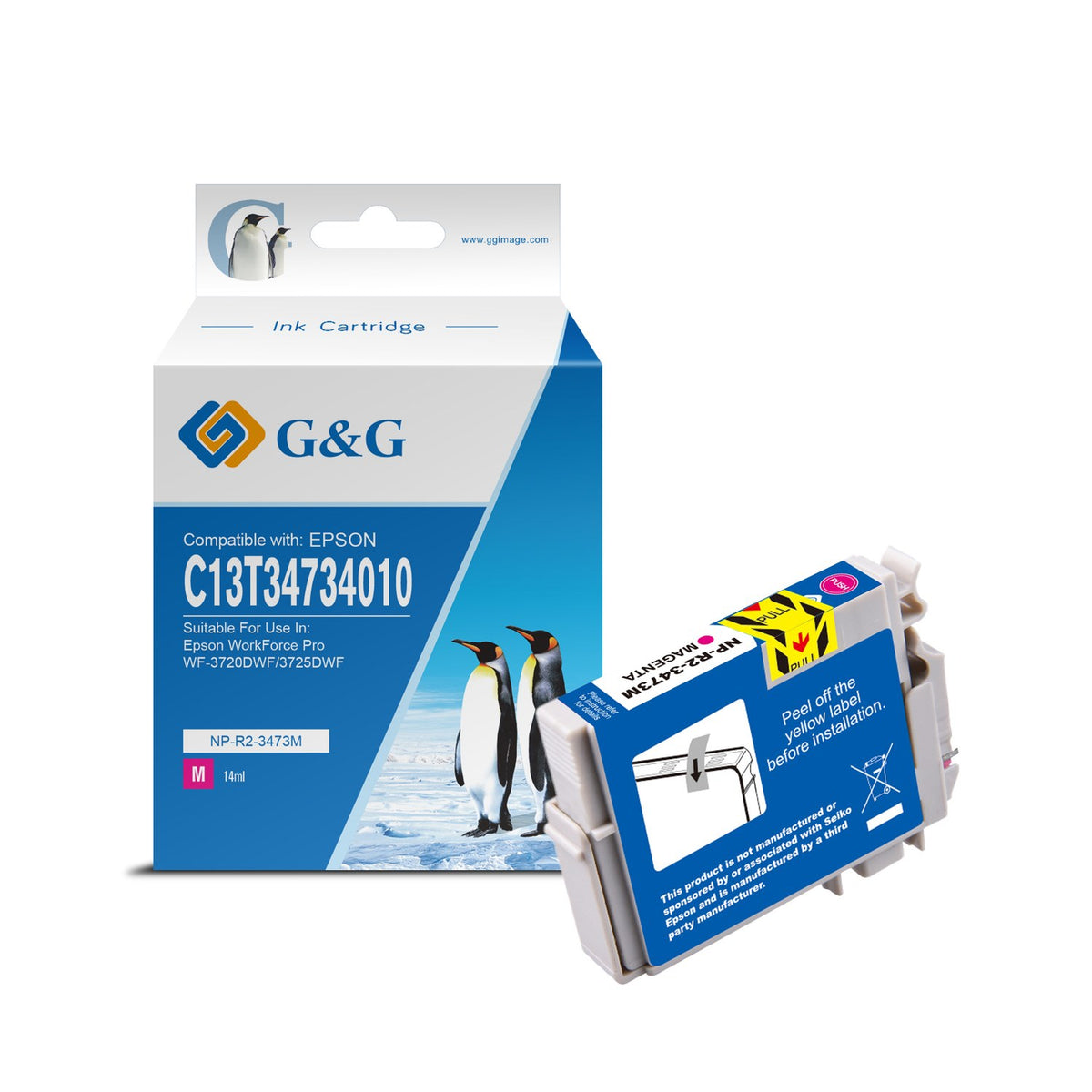 Cartouche compatible premium Epson C13T34734010 / 34XL - magenta