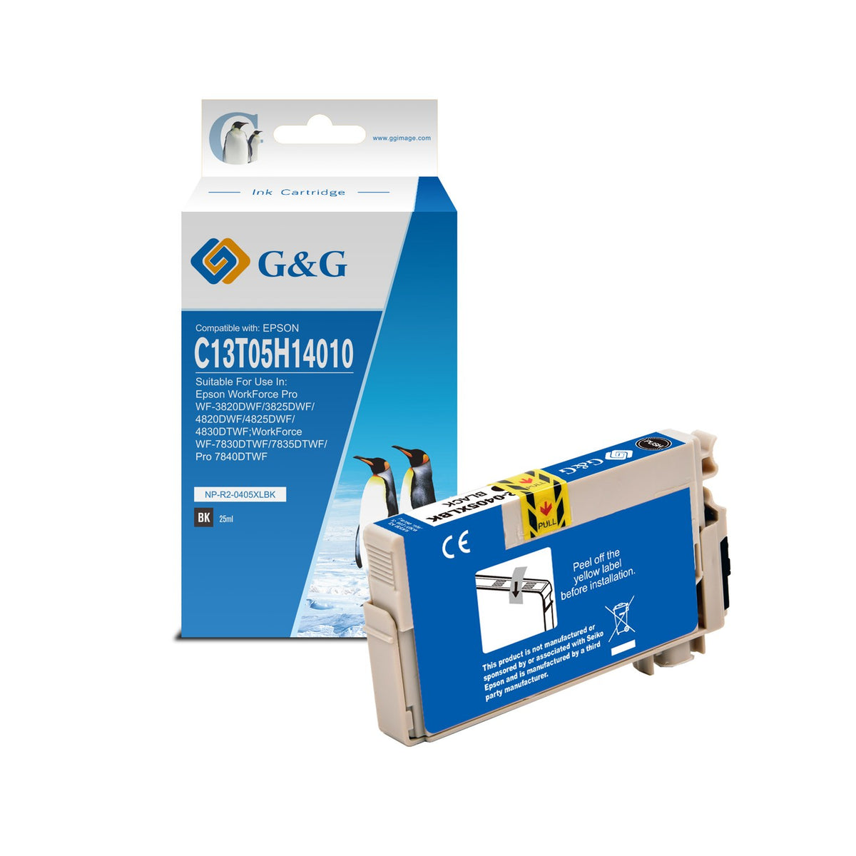 Cartouche compatible premium Epson C13T05H14010 / 405 XL - noire