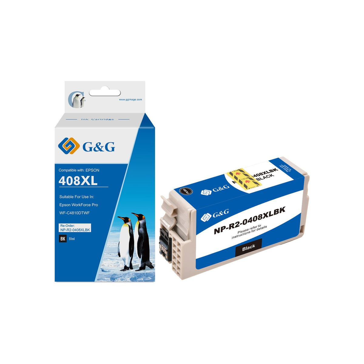 Cartouche compatible premium Epson C13T09K14010 / 408L - noire