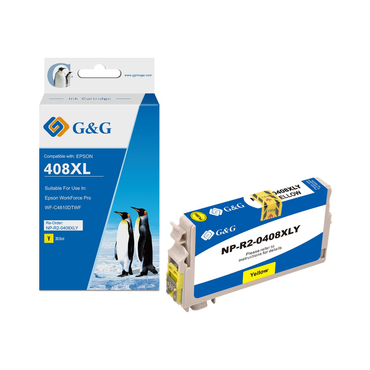 Cartouche compatible premium Epson C13T09K44010 / 408L - jaune