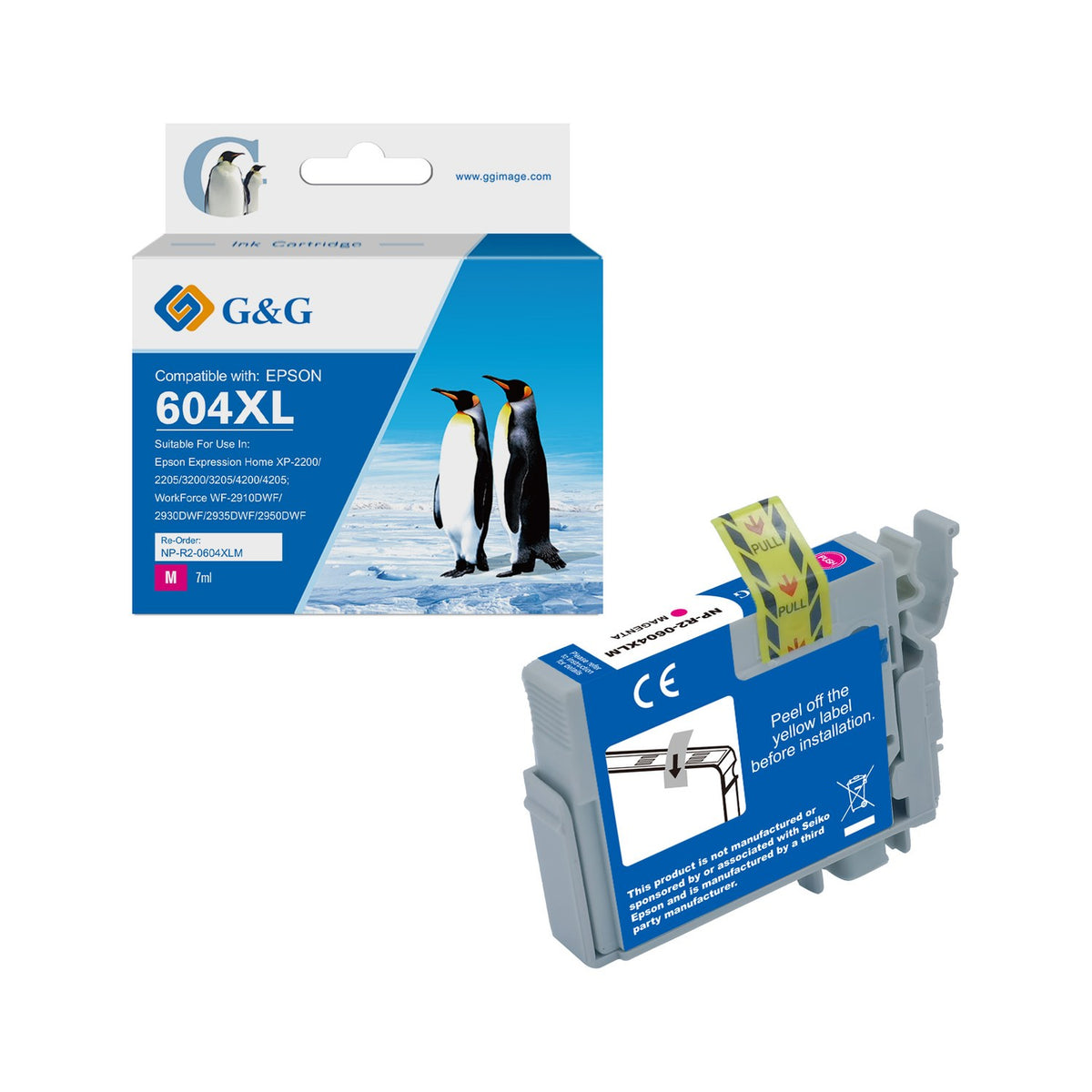 Cartouche compatible premium Epson C13T10H34010 / 604XL - magenta