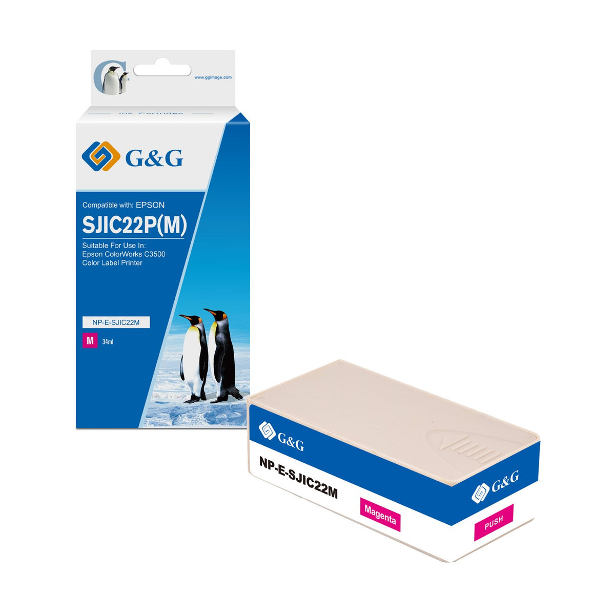Cartouche compatible premium Epson C33S020603 / SJI-C-22-P-(M) - magenta