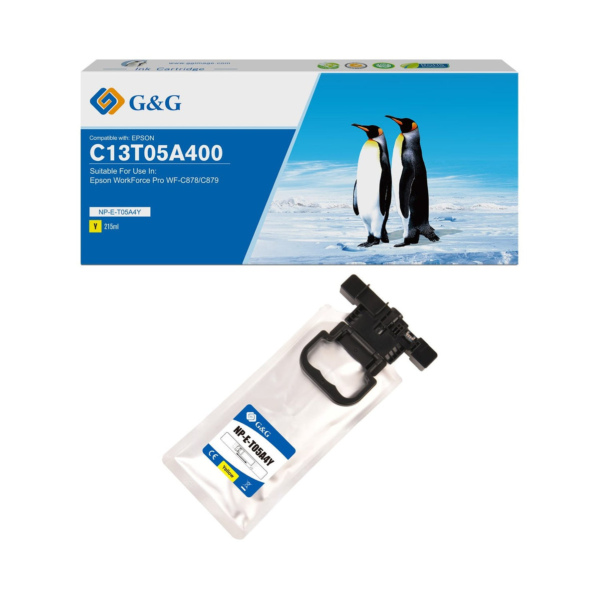 Cartouche compatible premium Epson C13T05A400 / T05A4 - jaune