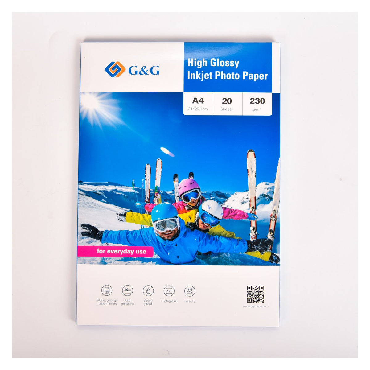 Papiers photo brillant - A4 - 20 feuilles - 230g