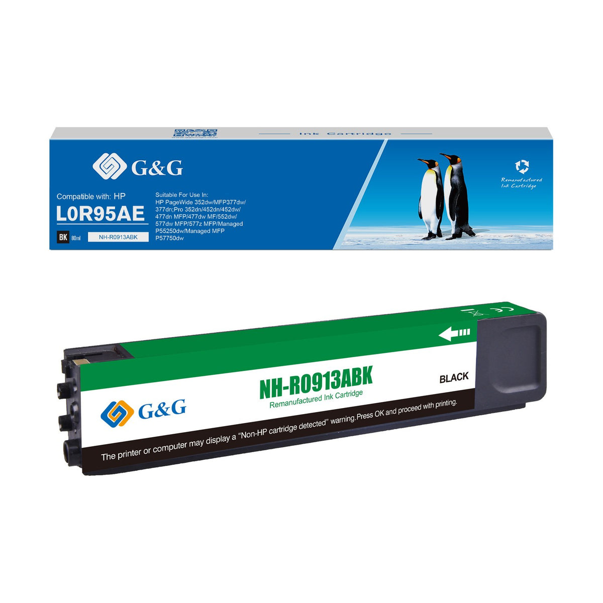 Cartouche compatible premium HP L0R95AE / 913A - noire