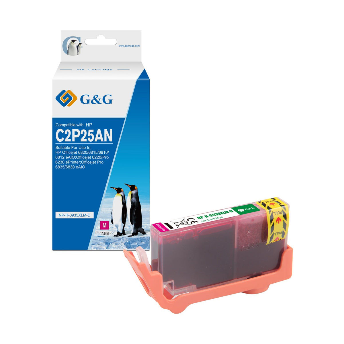 Cartouche compatible premium HP C2P25AE / 935XL - magenta