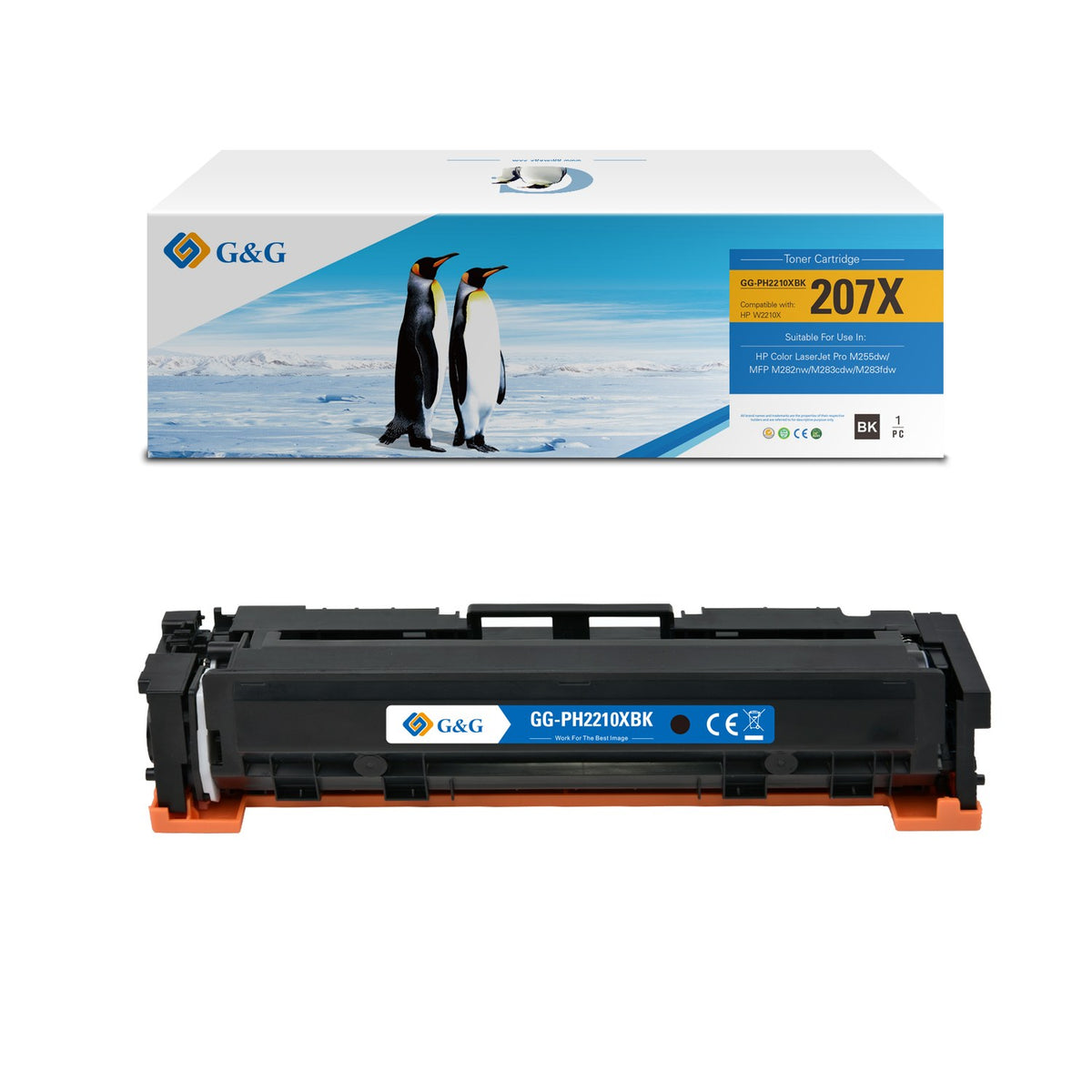 Toner compatible premium HP W2210X / 207X - noir