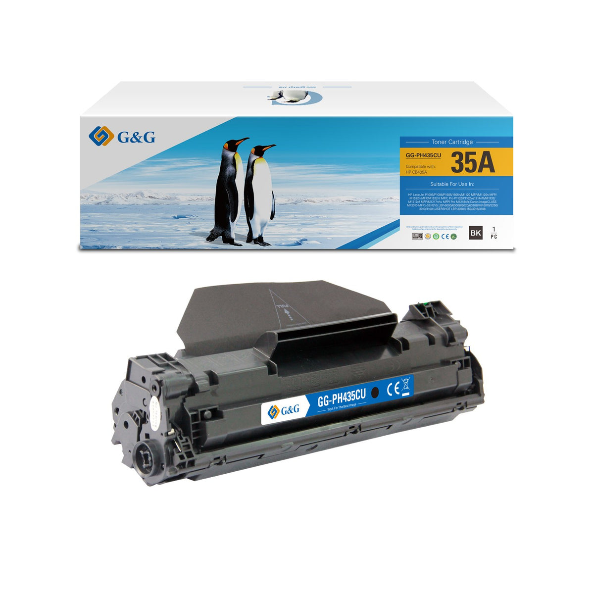 Toner compatible premium HP CB435A / 35A - noir