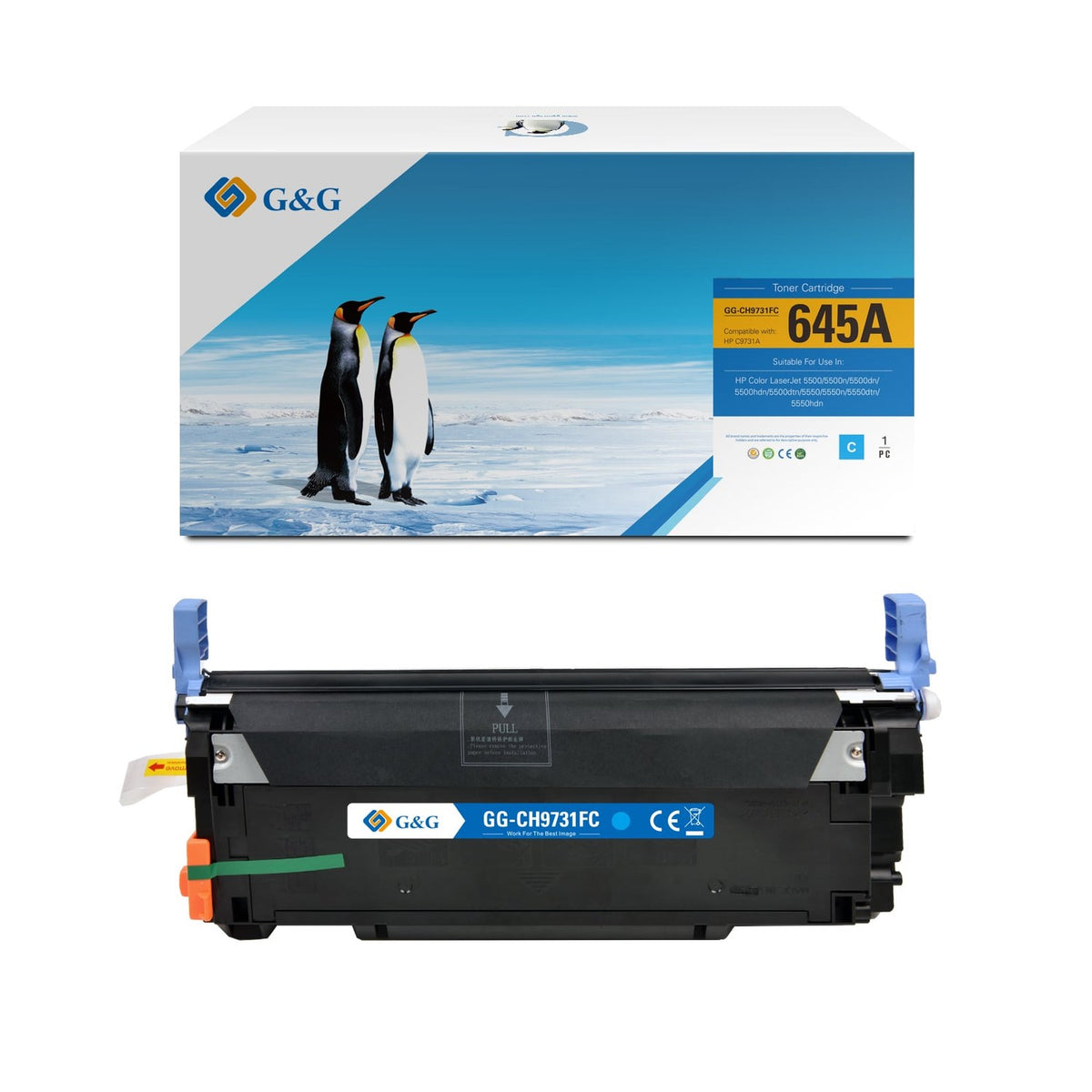 Toner compatible premium HP C9731A / 645A - cyan