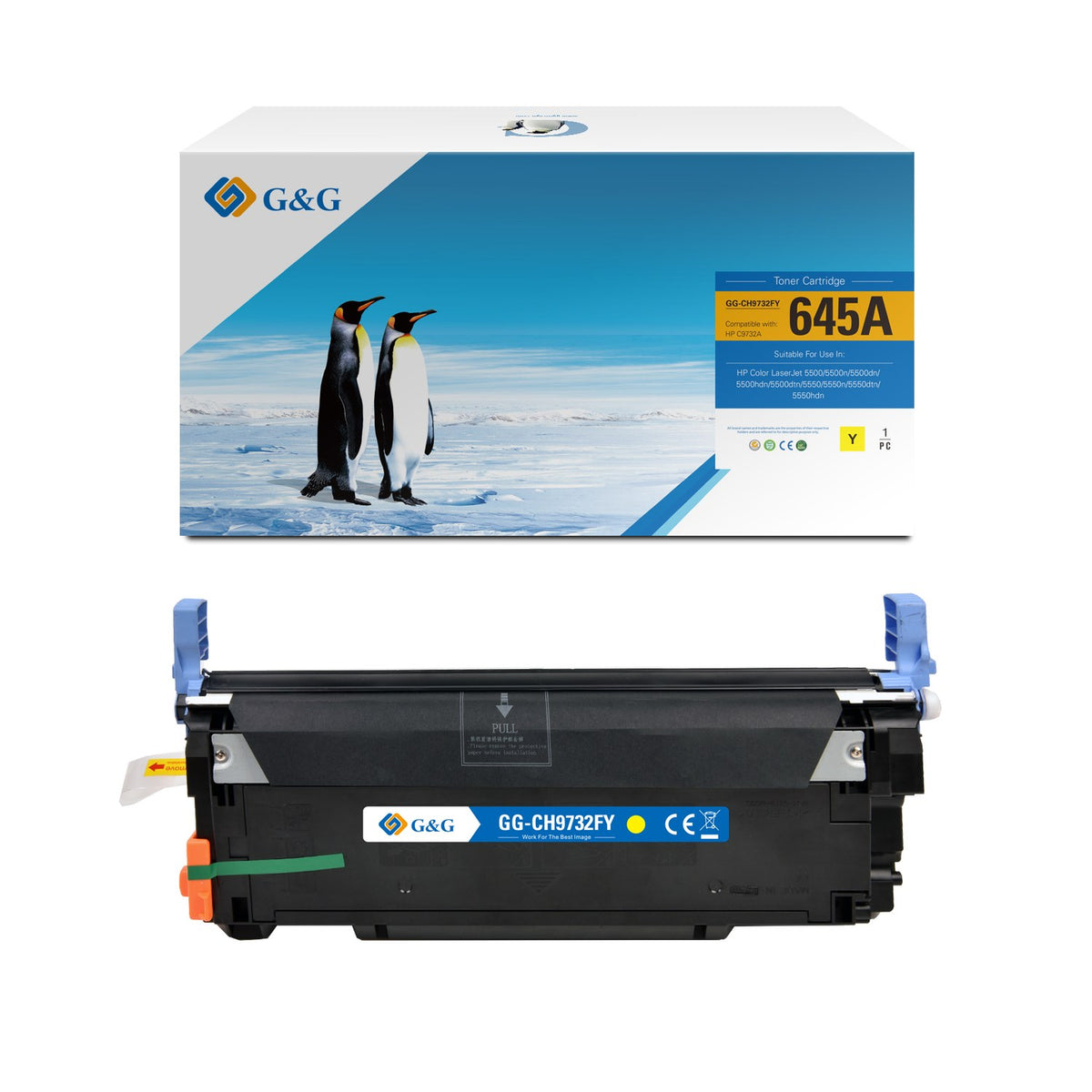 Toner compatible premium HP C9732A / 645A - jaune