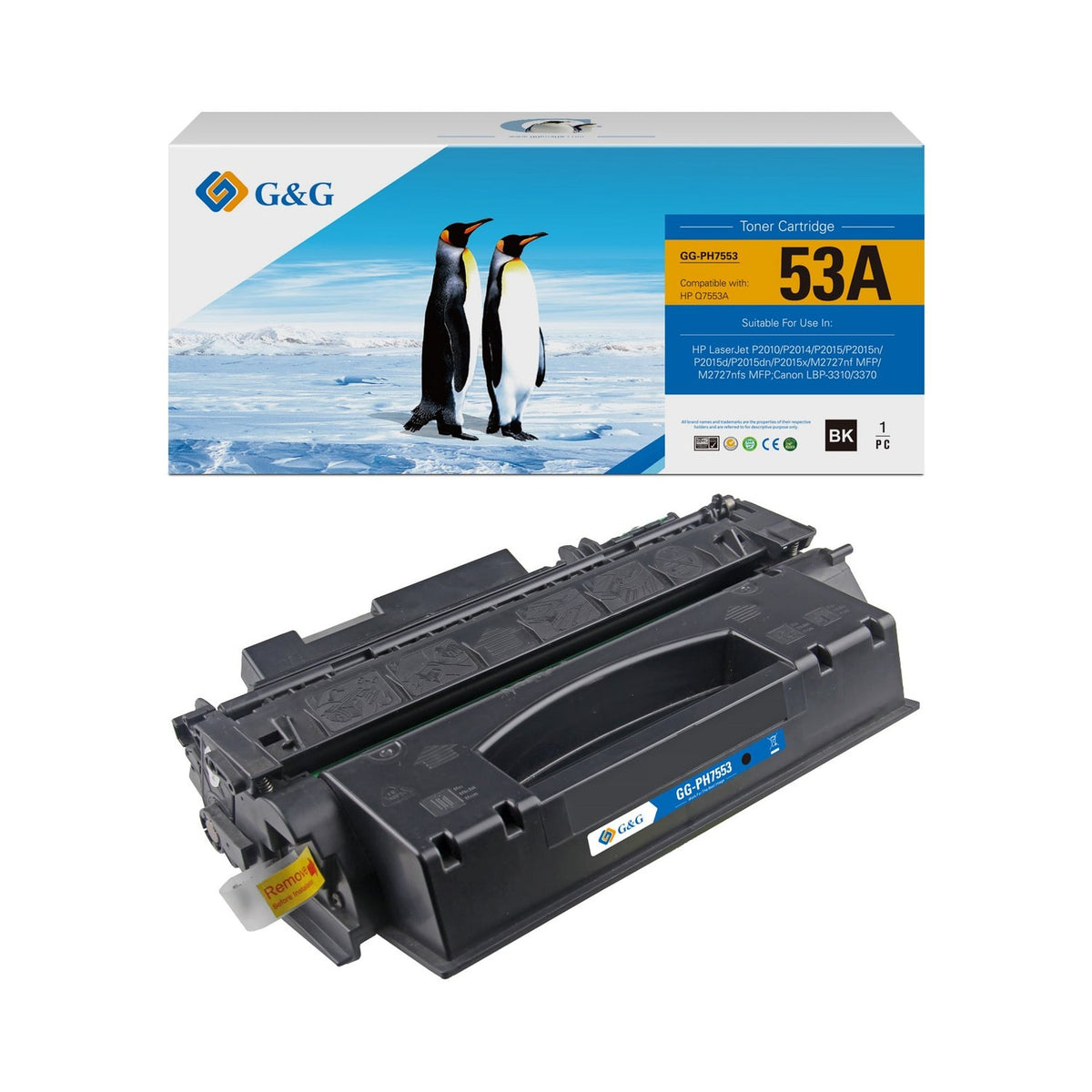 Toner compatible premium HP Q7553A / 53A - noir