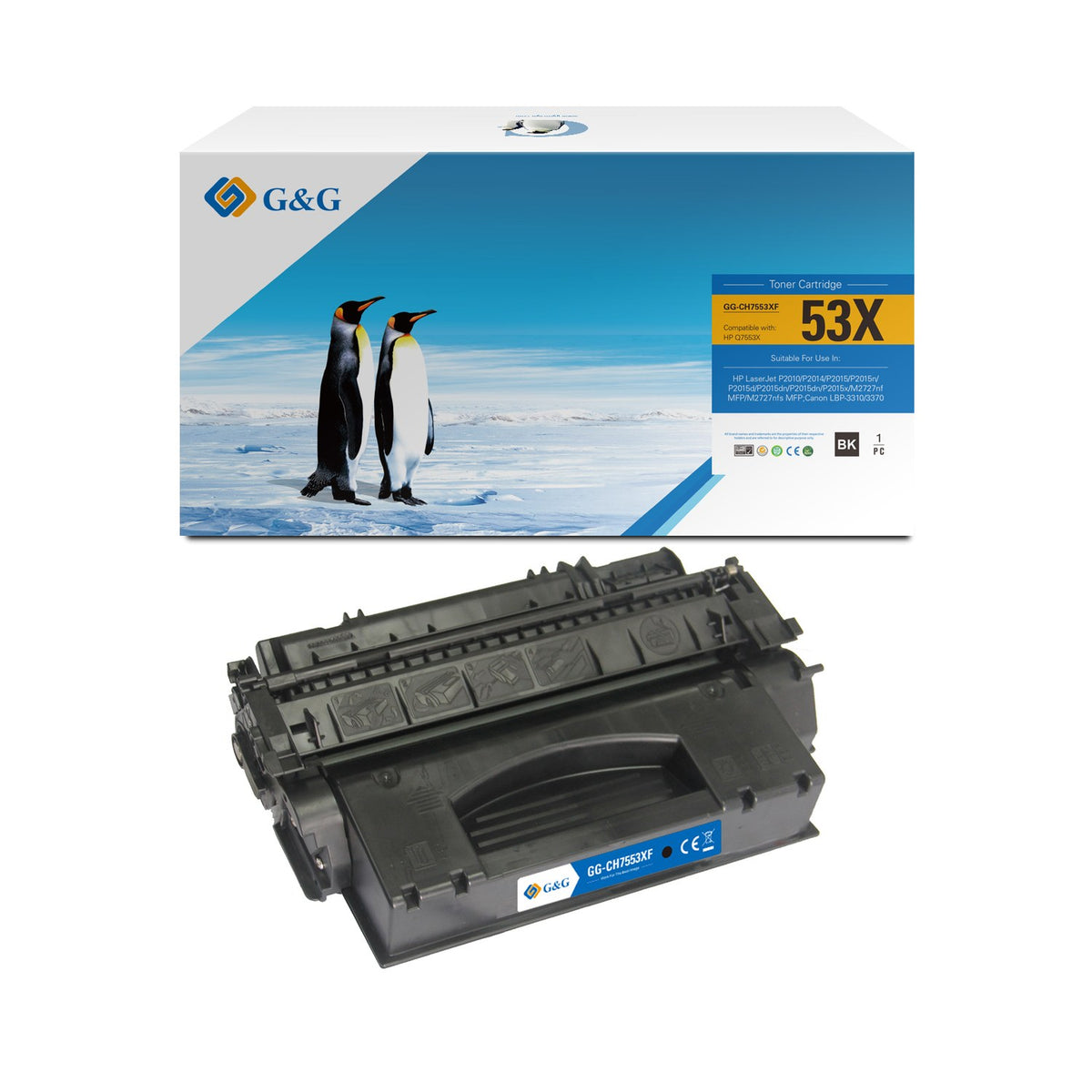 Toner compatible premium HP Q7553X / 53X - noir