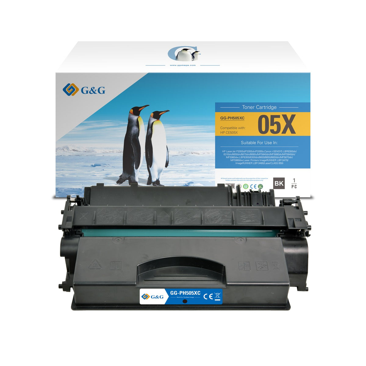 Toner compatible premium HP CE505X / 05X - noir