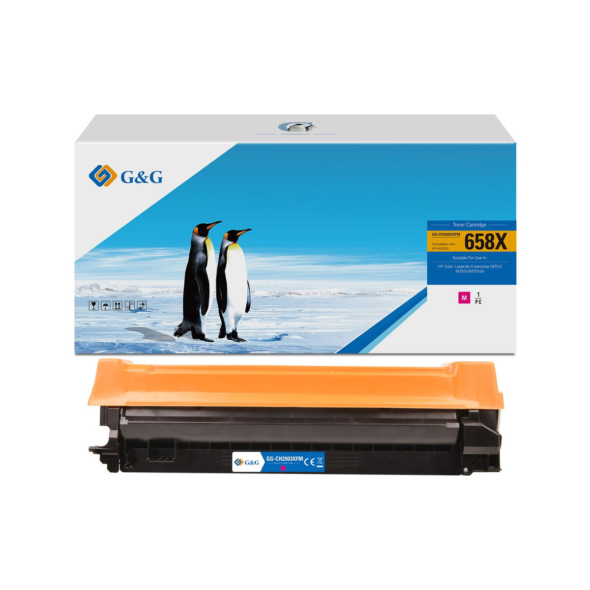 Toner compatible premium HP W2003X / 658X - magenta